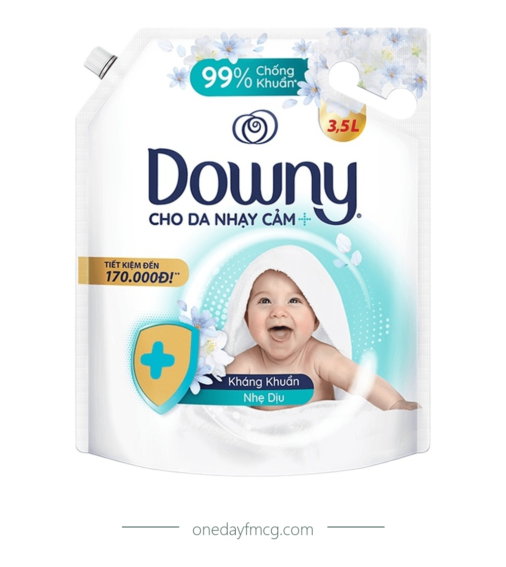 Downy Fabric Softener Antibacterial Gentle 3.5L x 4 pouches